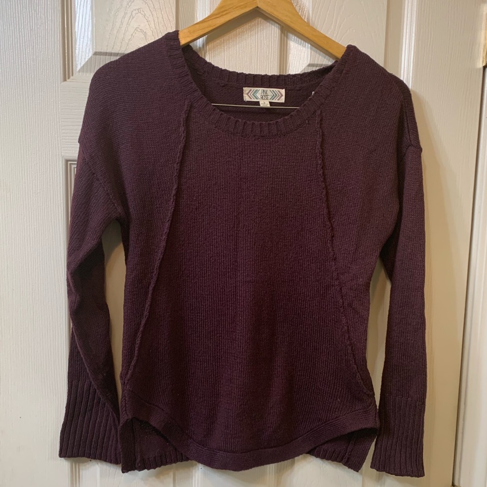Deep plum sweater by Pink Rose
